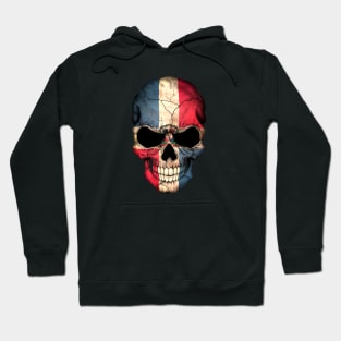 Dominican Flag Skull Hoodie